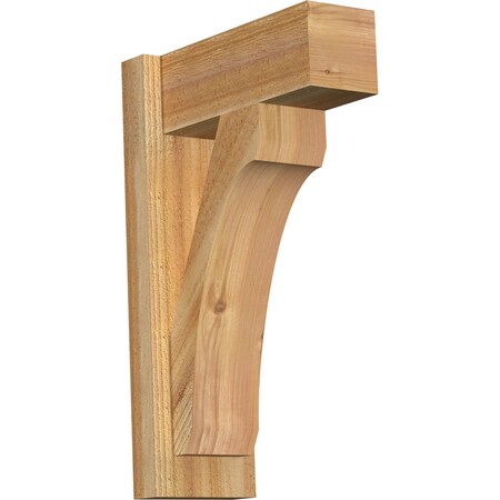 Ekena Millwork Legacy Block Rough Sawn Outlooker, Western Red Cedar, 6"W x 14"D x 22"H OUT06X14X22LEC05RWR